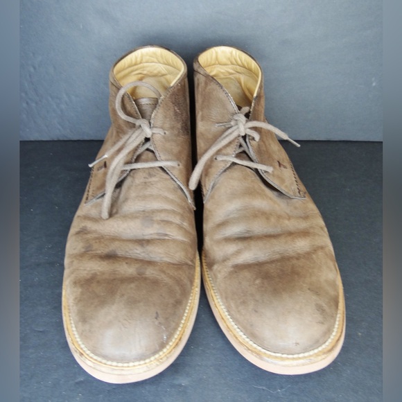 TOD'S Men's Chukka Boot Size 10 Brown Suede Lace Up - Picture 4 of 9